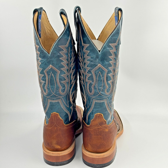 TESKEY'S Masonic Western Boots MENs Size 9 MADE IN USA Leather BRAND NEW IN BOX - Picture 7 of 12